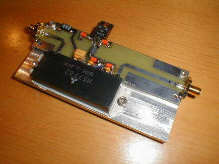 Driver module on custom milled heatsink