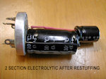 2 section electrolytic after restuffing